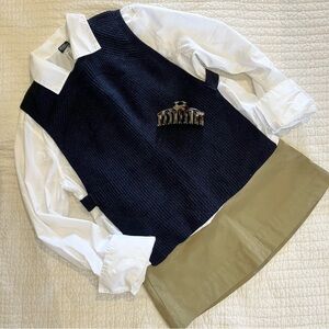 Navy Blue Open Side Vest